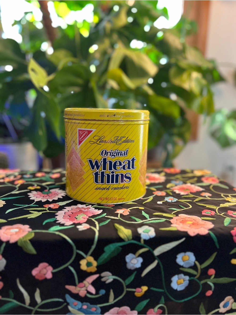 1987 Limited Edition Original Wheat Thins Tin - Yellow
